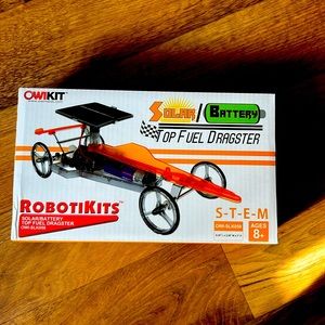 OWI Inc Solar/Battery TOP Fuel Racer, Solar and Battery Powered Race Car Kit